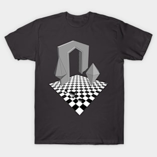 Floating Gate Black and White T-Shirt